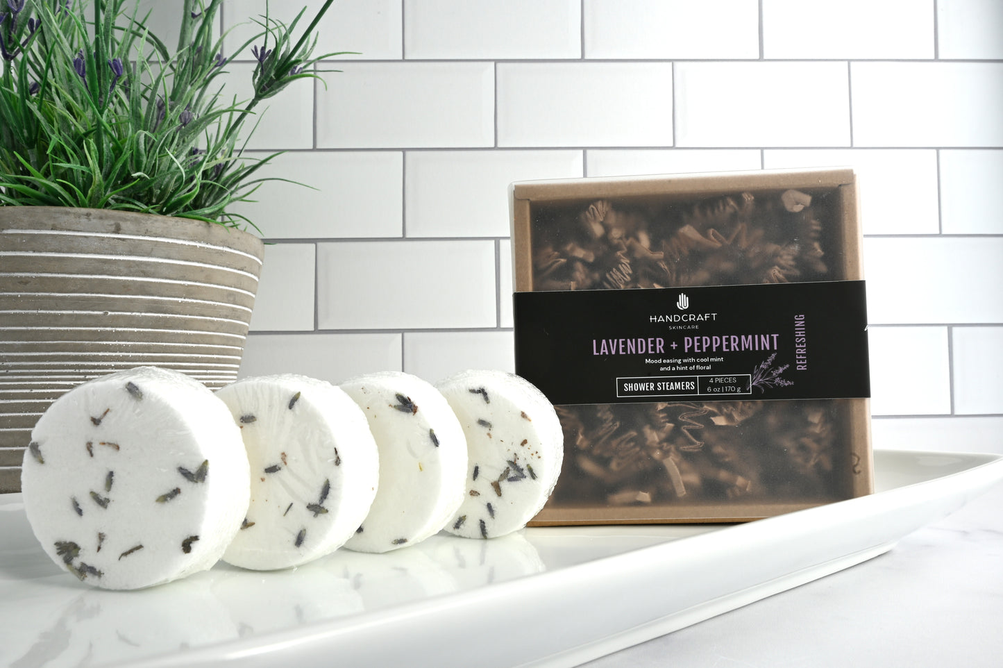 Shower Steamer 4 Pack - Lavender + Peppermint