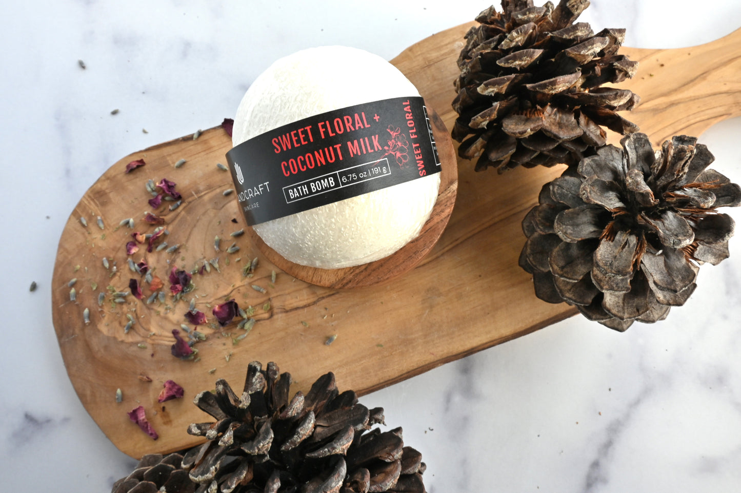 Bath Bomb - Sweet Floral + Coconut Milk